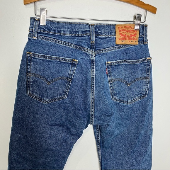 Levi’s 505 straight Jeans blue jeans size 30 x 30 - Picture 4 of 8